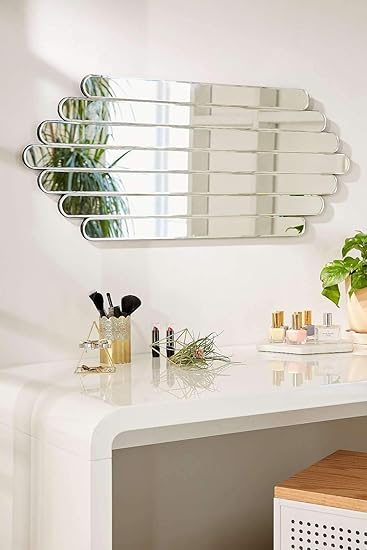 Buy Quality Glass Silver Horizontal Decorative Wall Mirror For