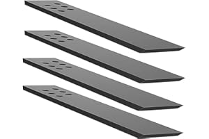 WINKER Countertop Support Bracket Heavy Duty 4 Pack Black 12" LX3.5 W Hidden Countertop Bracket Floating Knee Wall Support Metal Corbels for Quartz/Granite/Wood/Concret Countertops Screws Included