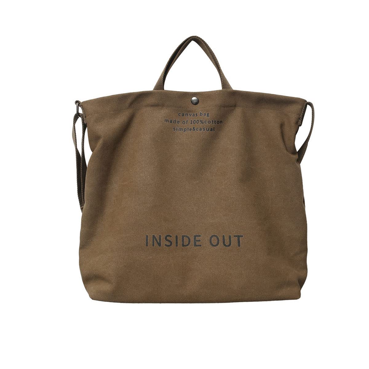 Photo 1 of Women Canvas Tote Handbags Casual Shoulder Work Bag Crossbody Top Handle Bag Cross-body Handbags (Coffee,One Size)