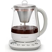 BUYDEEM K156 Tea Maker, Electric Kettle for Coffee and Tea Brewer, 6 Brew Strength Selection for Extracting, 4 Temperature Se