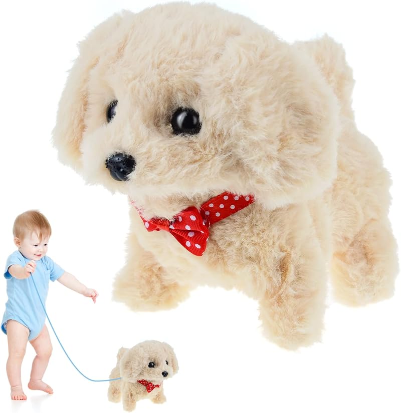 ZBATHTOY Interactive Walking Dog Toy for Kids 1-3 Year Old Electronic Puppy