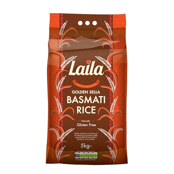 Laila Sella Basmati Rice 5 Kg 100 Gluten Free Basmati Rice with