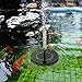 lailme Solar Fountain,Solar Powered Fountain Pump for Bird Bath, New Model Solar Water Fountain Pump 9V 2.4W with Battery Back,4 Different Spray Pattern Heads for Pool, Garden, Pond, Fish