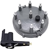 OXCANO 8233 Car Ignition Distributor Cap and Rotor Kit Compatible with Ford Bronco, E-150, E-250, E-350, F-150, F-250, F-350,