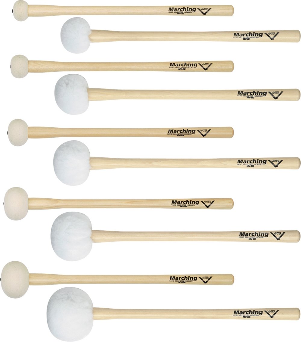 Vater DrumSticks B3 - Marching Bass Drum Mallet for 24"-26" | 60.96-66.04cm Drums