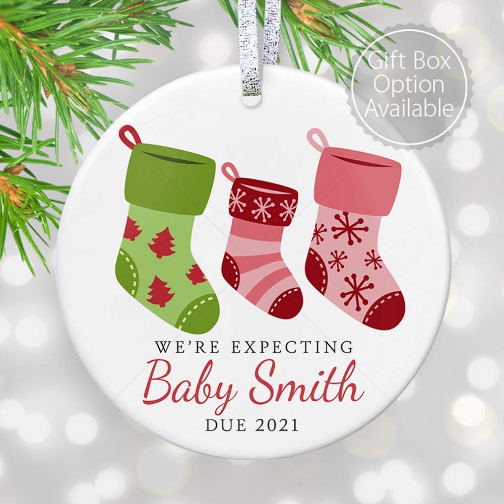 pregnancy announcement ornament