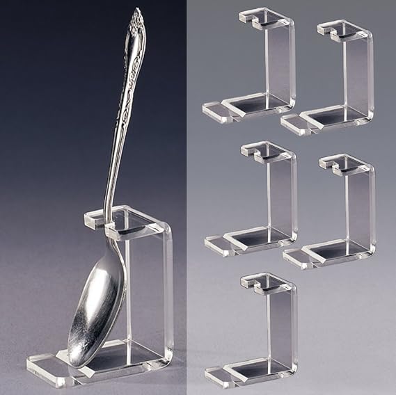 Spoon Rest Display Stand Holders Acrylic Set of 6 Pieces