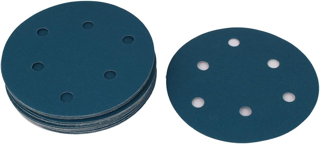 Aexit 5" Sandpaper Auto Car Paint Polishing Sanding Disc Hook and Loop Fastener 6 Holes 320 Grit 20pcs (ce1b3597a2a65a6a21ec9c6c9de4d294)