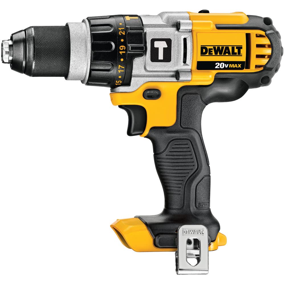 DEWALT Taladro percutor 20V MAX*, 1/2 pulgada, solo herramienta (DCD985B)