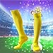Sneeyid Adult Men Football Socks Long Stockings Towel Bottom Sox Soccer Long Sock (Black)