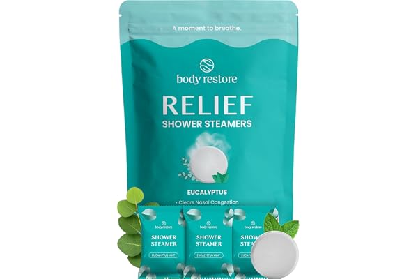 Body Restore Shower Steamers Aromatherapy 15 Pack – Fathers Day Gift for Dad, Luxury Spa Gifts for Men, Stress Relief & Relax