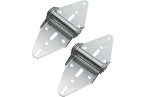 WULANKD 2 Packs Garage Door Hinges #1 with Galvanized Finish - Heavy Duty 14 Gauge Steel, Suitable for Residential/Light Commercial Garage Door Replacement