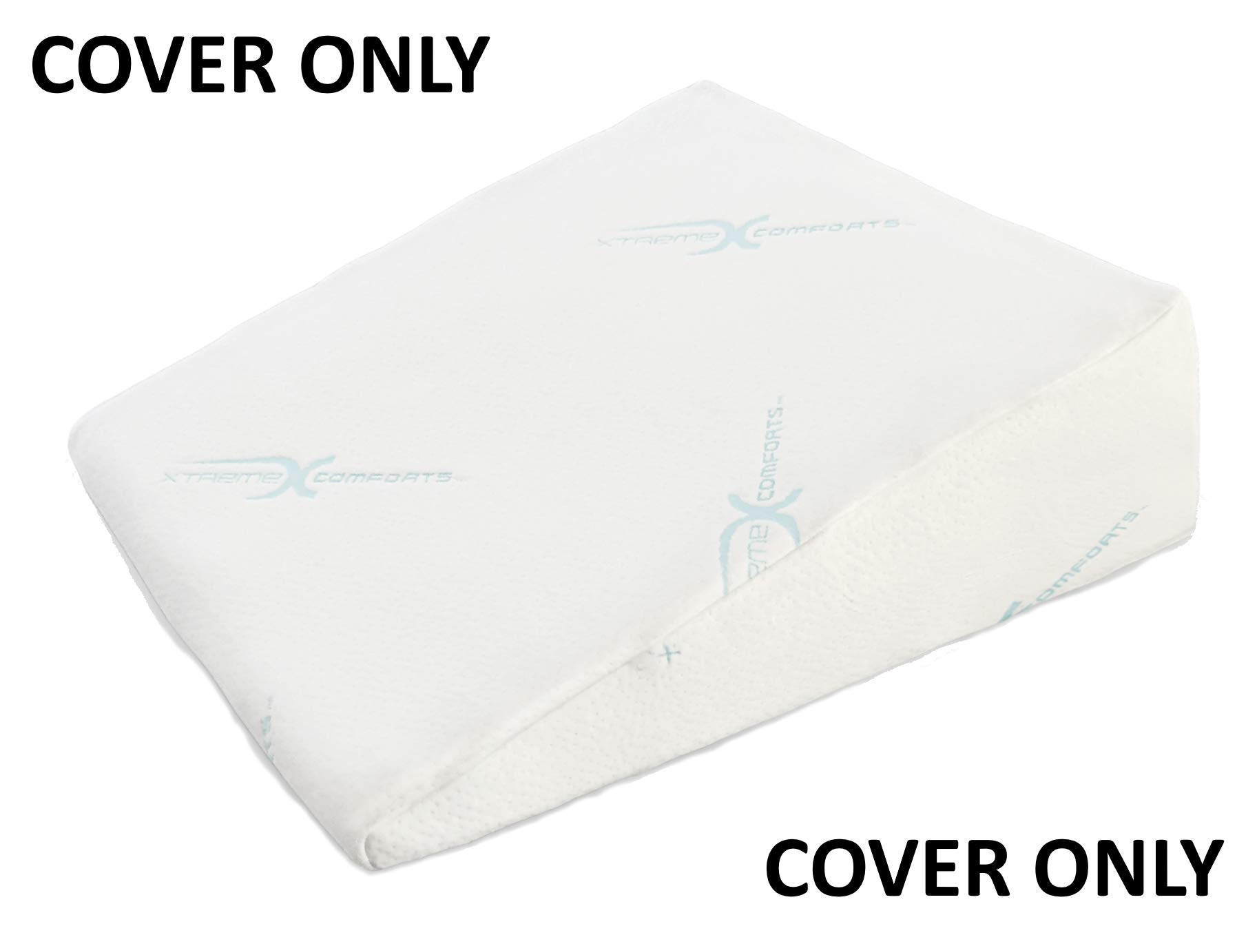 Xtreme Comforts Hypoallergenic Memory Foam Bed Wedge Bamboo Cover Designed to Fit Our (27 'x 25" x 7") Bed Wedge Pillow