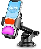 Car Phone Holder, TEUMI Phone Mount for Car Dashboard / Windshield, 360° Rotatable Extendable Arm Car Phone Cradle for iPhone 11 Pro Max/Xs Max/XS/XR/X/8 plus/8/7/7 Plus/6, Samsung Galaxy S20/S10 Plus/S10/S10e/Note 10/9/8