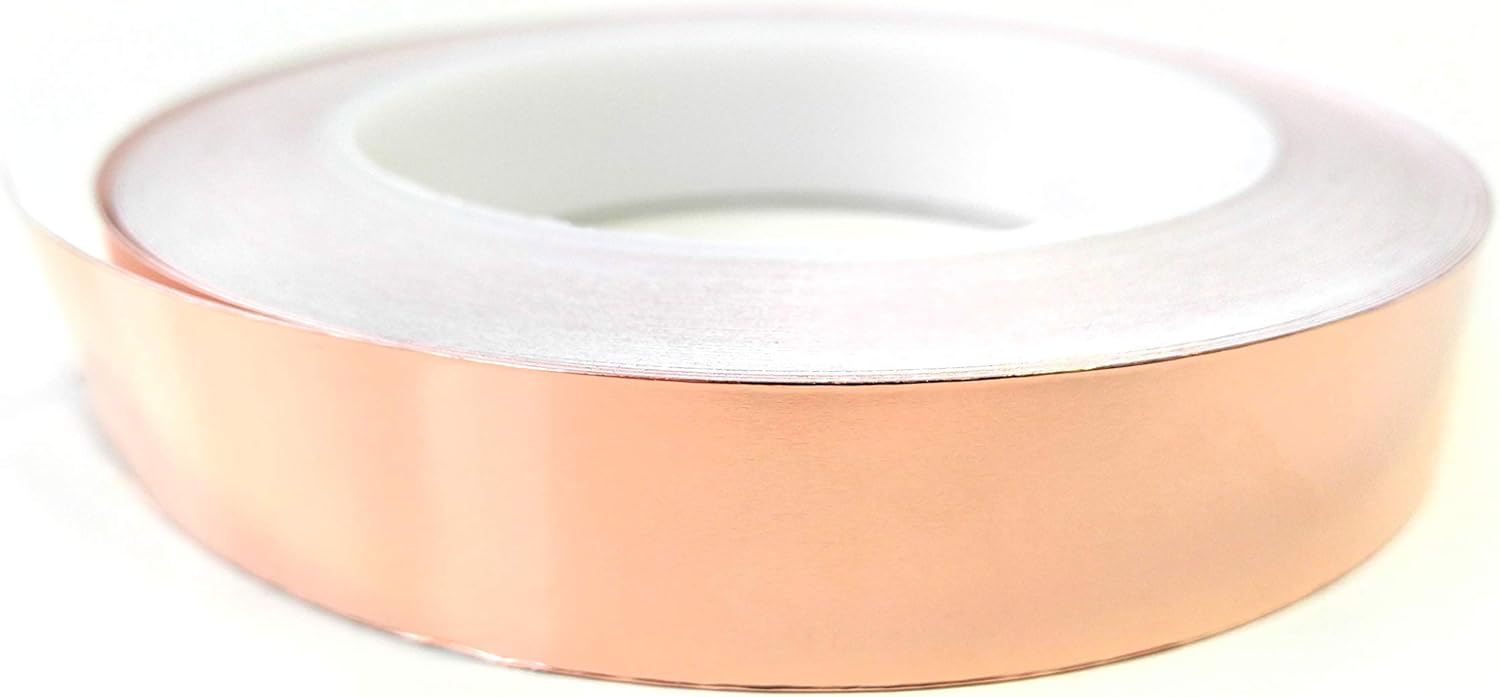Copper Tape for Slugs & Snails - 20mm x 25m Self-Adhesive Slug Repellent Tape - Pet Friendly, Non-Lethal Pest Control