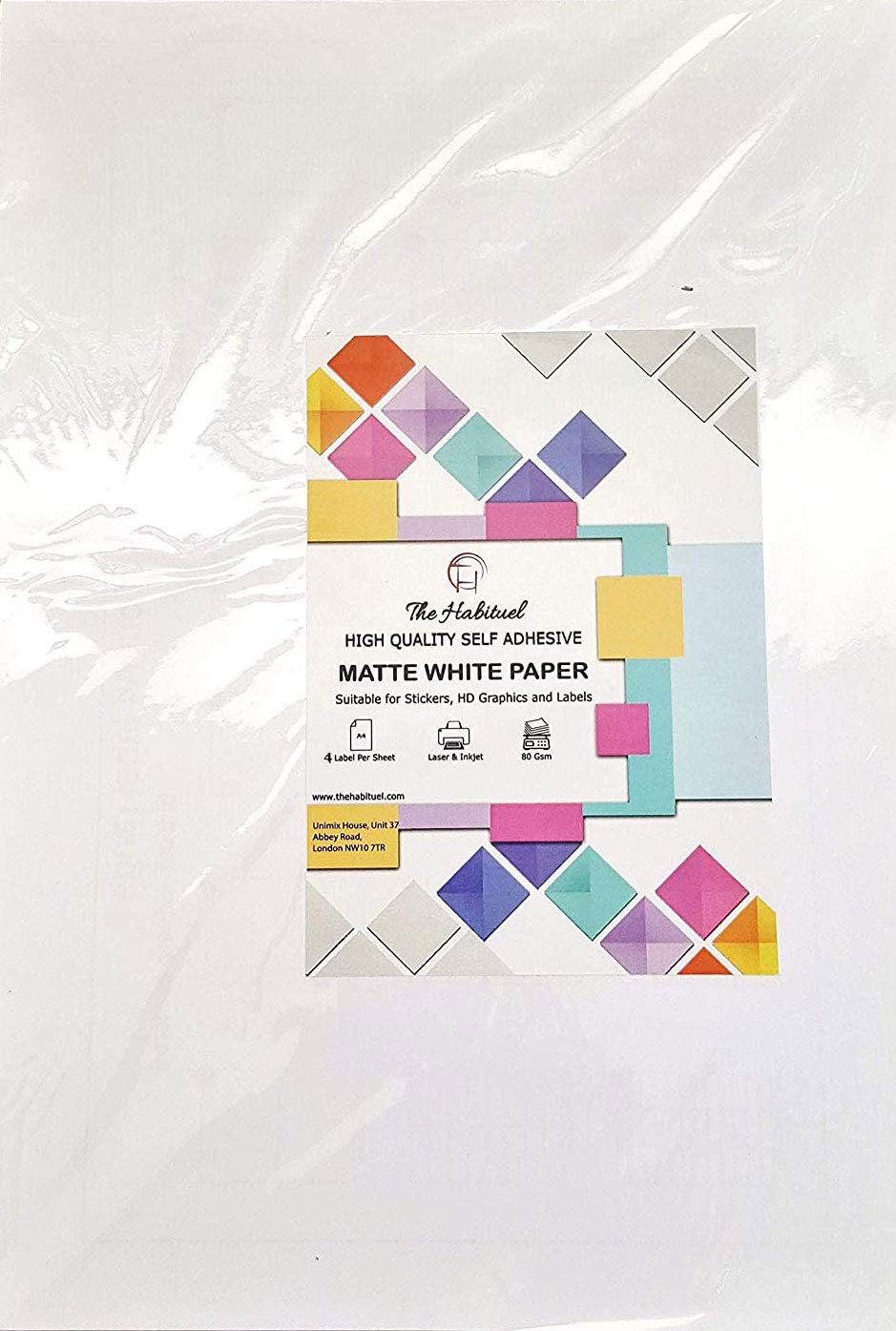 A4 Mailing Address Printer Labels Sheet 4 Labels Per Sheet 100 Sheets 1 Box