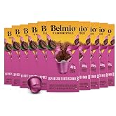 Belmio Fortissimo Espresso Coffee Pods, Dark Roast | Rich &amp; Robust, Nespresso Original Line Compatible, 10 Count (Pack of 10)