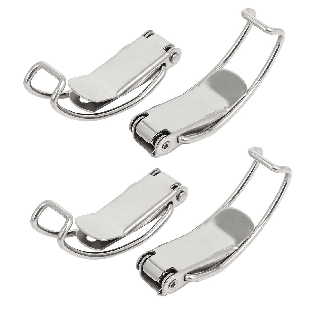Sourcingmap Wood Box Chest 85mmx21mmx18mm Stainless Steel Toggle Latches Catch Hasp Clamp 4pcs