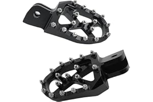 ASCSAPX Motorcycle Footpegs MSX125 Foot Pegs Rest Pedal Motorcycle Foot Pedals Rests CNC for GROM MSX 125 2013-2023 Monkey 125 2020-2023 Grom Clone (Black)