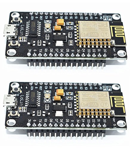 (2 Pack) ESP8266 microcontroller NodeMCU Lua V3 WiFi with CH340G