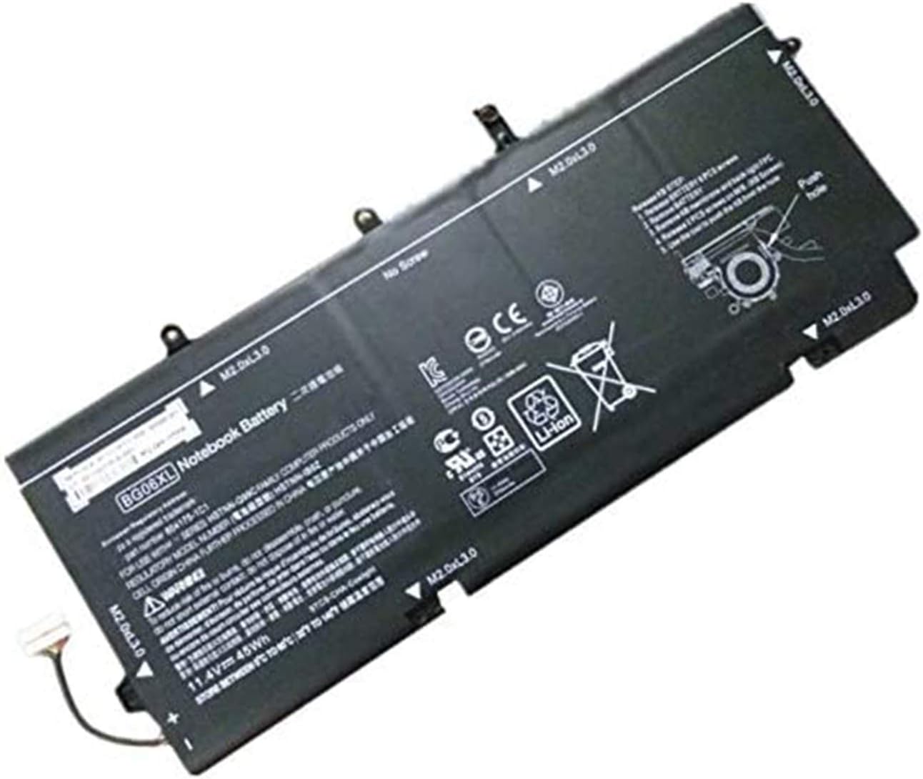 XITAIAN 11.4V 45Wh BG06XL Replacement Laptop Battery for HP 804175-1B1 804175-1C1 HSTNN-IB6Z EliteBook Folio 1040 G3
