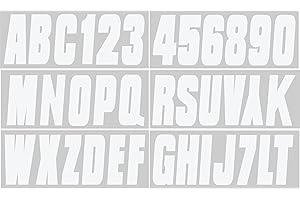 Hardline Products USA Series 350 Facotry Matched 3-Inch Boat & PWC Registration Number Kit (White)