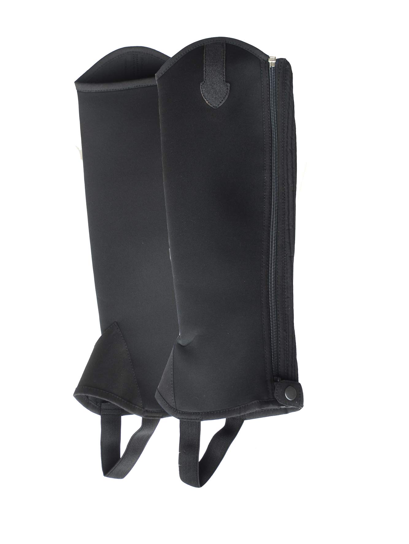 Rhinegold Unisex's 731-M-Black Neoprene Gaiters, Black, Medium