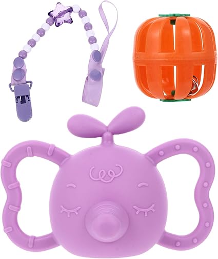 Amazon Tomaibaby 紫色の赤ちゃんがガラガラシリコーン歯医者おもちゃガムマッサージャー新生児なだめるようなおしゃぶり幼児 握るおもちゃ赤ちゃん看護経口ヘルスケアアクセサリー 歯がため ベビー マタニティ 通販