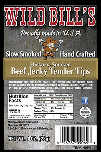 Wild Bill's 1oz Hickory Smoked Beef Jerky Packs (12 beef jerky packs per bag) - Thumbnail 3