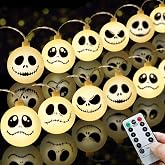 Janchs 20 LED Battery Operated Halloween Lights for Nightmare Christmas Decorations, Battery Outdoor Lights for Indoor Outdoor Decorations Home, Bedroom, Patio, Balcony,Halloween Party (8 Modes)