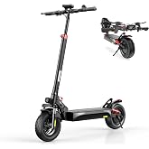 iScooter Electric Scooter, 10" Off-Road Tires, 800W Powerful Motor | E-Scooter Long Range, Adjustable Handlebar Height, Dual Suspension, Commuting E-Scooter for Adults and Teens ix3/ix4