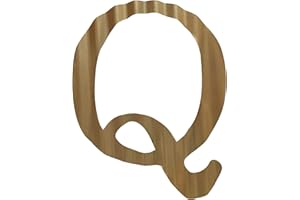 HKOMERE 13.7" Metal Letters for Wall Decor, Corrugated Golden Large 3D Letters, Decorative Farmhouse Hanging Alphabet Signs for Home Bedroom Office Wedding Party (Q)