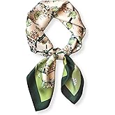 PoeticEHome 100% Pure Mulberry Silk Square Scarf 27"x27" Women Neckerchief Headscarf Gift Packed