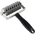EVEDMOT Lattice Cutter Dough Lattice Roller, Stainless Steel Roller Cutter for Dough Pie Crust Pizza Bread Pastry with Plastic Handle, Time-Saver Pastry Tool
