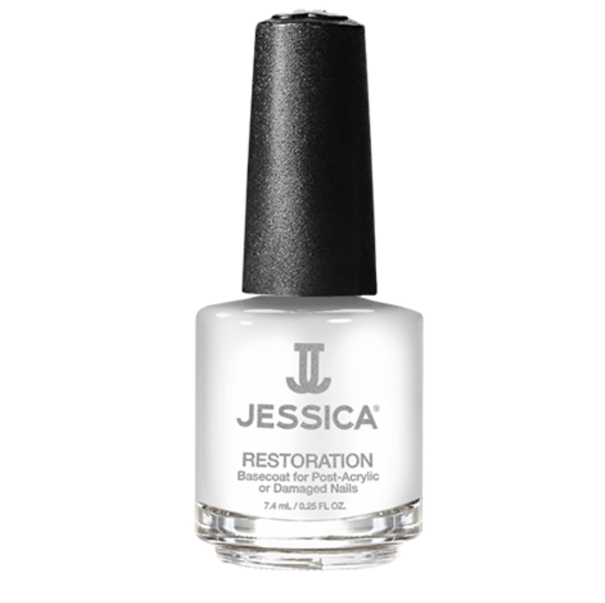 JESSICA Restoration Base Coat Nail Varnish, Award Winning for Post Acrylic or Damaged Nails, 7.4ml
