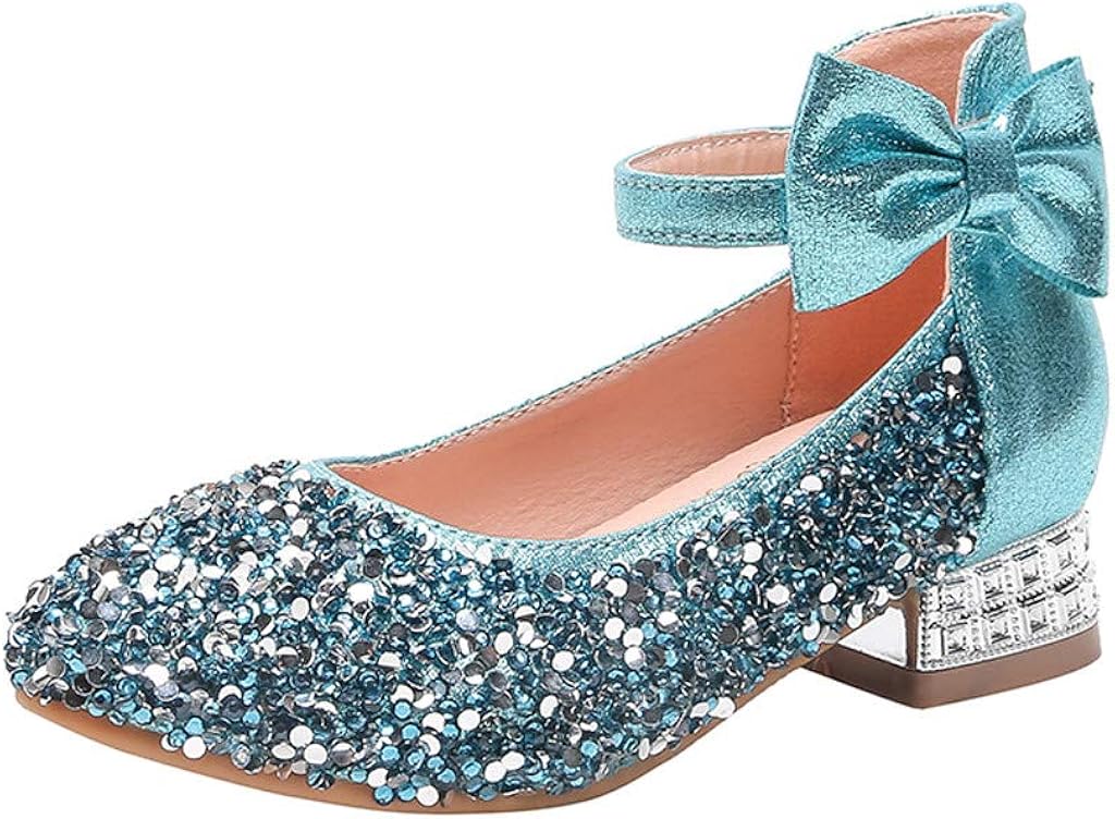 Mädchen Prinzessin Schuhe Mit Pailletten - Mary Jane Sandalen Mit Bling Für Hochzeit & Party