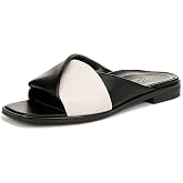 Vionic Women's Poppy Miramar Slide Comfortable Flat Sandals- Supportive Dressy Sandals Comfort Shoes That Includes a Concealed Orthotic Insole Sizes 5-12