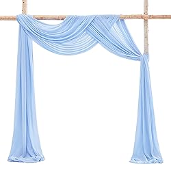 Wedding Arch Drapes Fabric 3 Panels Light Blue