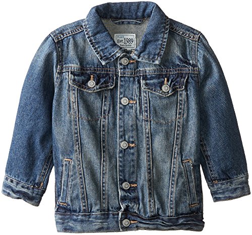 The Children's Place Little Boys and Toddler Denim Jacket, Stream, 4T