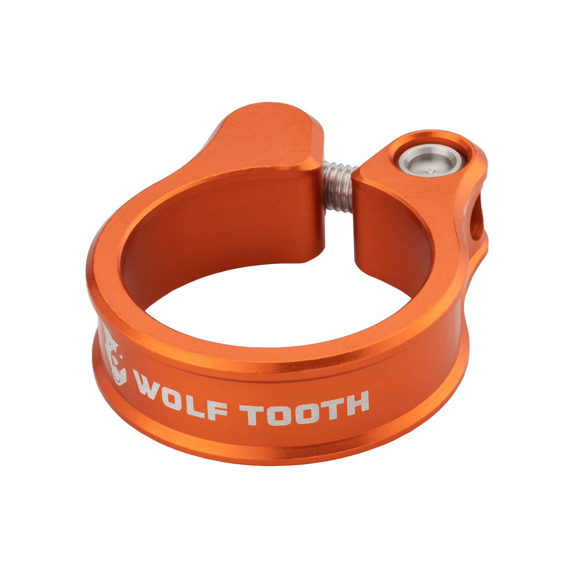 Wolf Tooth | Seatpost Clamp 28.6mm | Orange | Customisable Bike Accessories and Components Precision Engineered