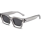 VANLINKER Thick Square Sunglasses for Men Women Retro Chunky Rectangle Shades UV400 Protection VL9731