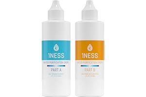 1NESS Chlorine Dioxide ClO2 CDS | Easy Drop BPA-Free Plastic | Citric Acid 50% | 2 Bottle Liquid Set (4 fl oz)