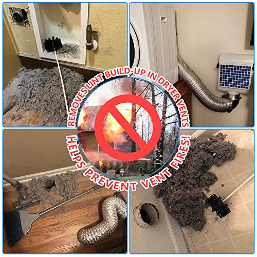 Bluesea 16 Feet Dryer Vent Cleaning Kit, Strong Nylon Dryer Vent