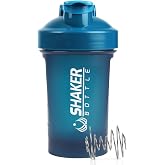 XTKS 400ml Protein Shaker Bottle,Gym Small Shakes Cup with Mixing Ball | Portable 14oz Small Shaker Bottle,Gym Shaker Cup for Workout,BPA free, Leak Proof,Dishwasher Safe,Blue