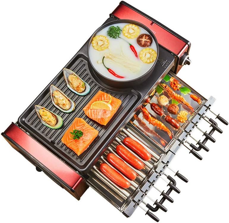 Review High Power Electric Grill, 1800W Multifunction Automatic ...