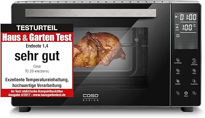 Caso TO 26 Electronic Countertop Oven 26L - 5 Cooking Functions