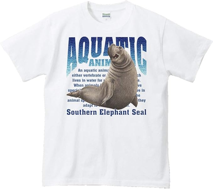 Amazon Co Jp エムワイディエス Myds ミナミゾウアザラシ 水棲生物シリーズ 半袖tシャツ 服 ファッション小物