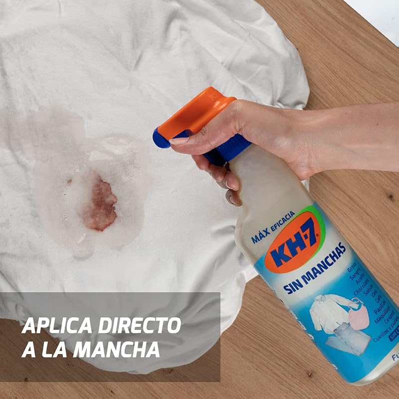 Sin Manchas | Quitamanchas Ropa | Elimina Todo Tipo de Manchas | Vino, Chocolate, Tomate, Grasa, Aceite, Sangre, Maquillaje y más | Pulverizador 715 mL