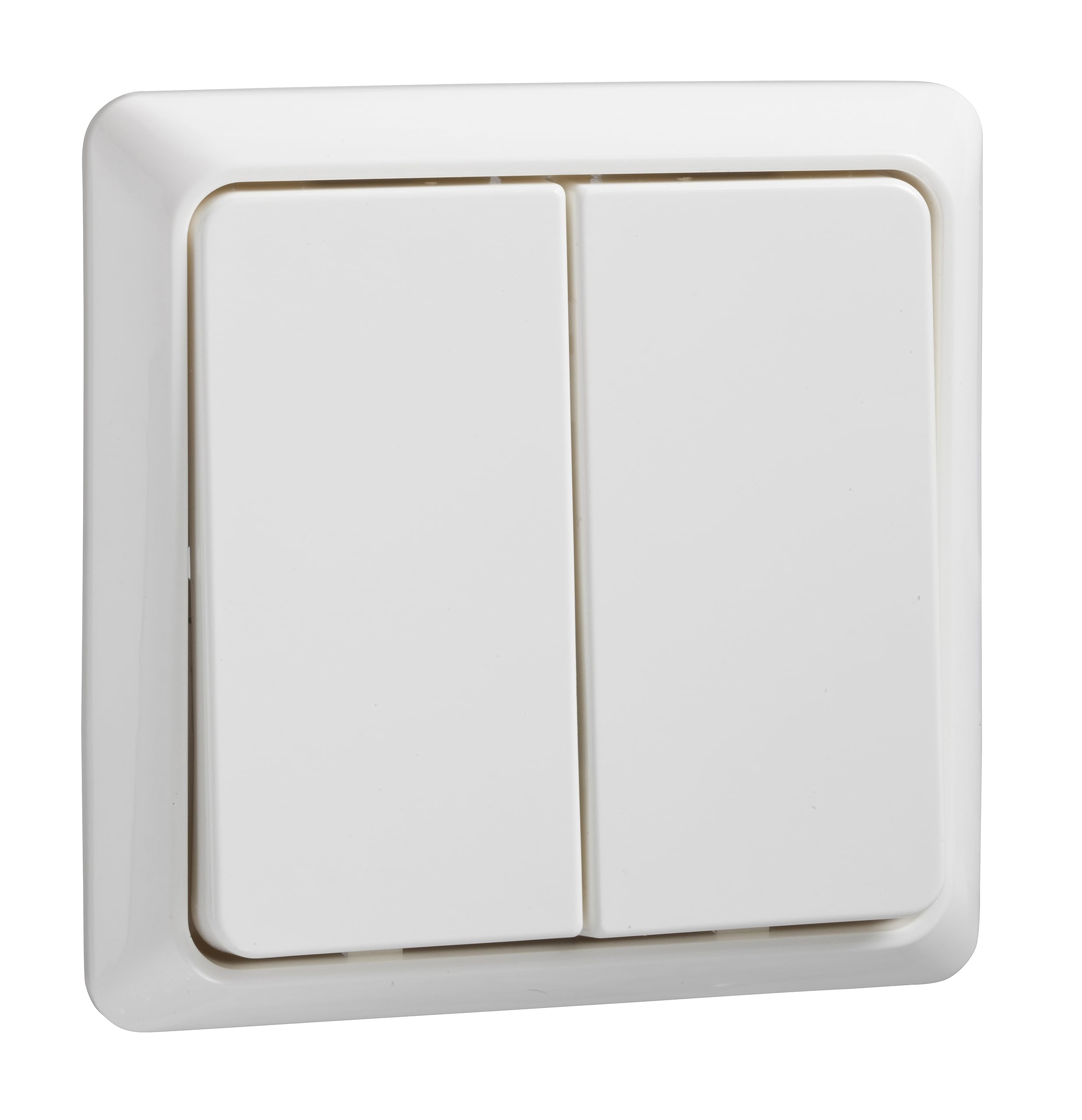 Schneider Electric 506194 ELSO Doppeltaster 42V/1A UP RENOVIERUNG reinweiss DOP.tast.Einbau.1A.42V REN rw, Pure White — image 1