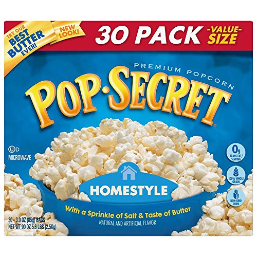 Pop Secret Microwave Popcorn, Homestyle, 30 Count Box